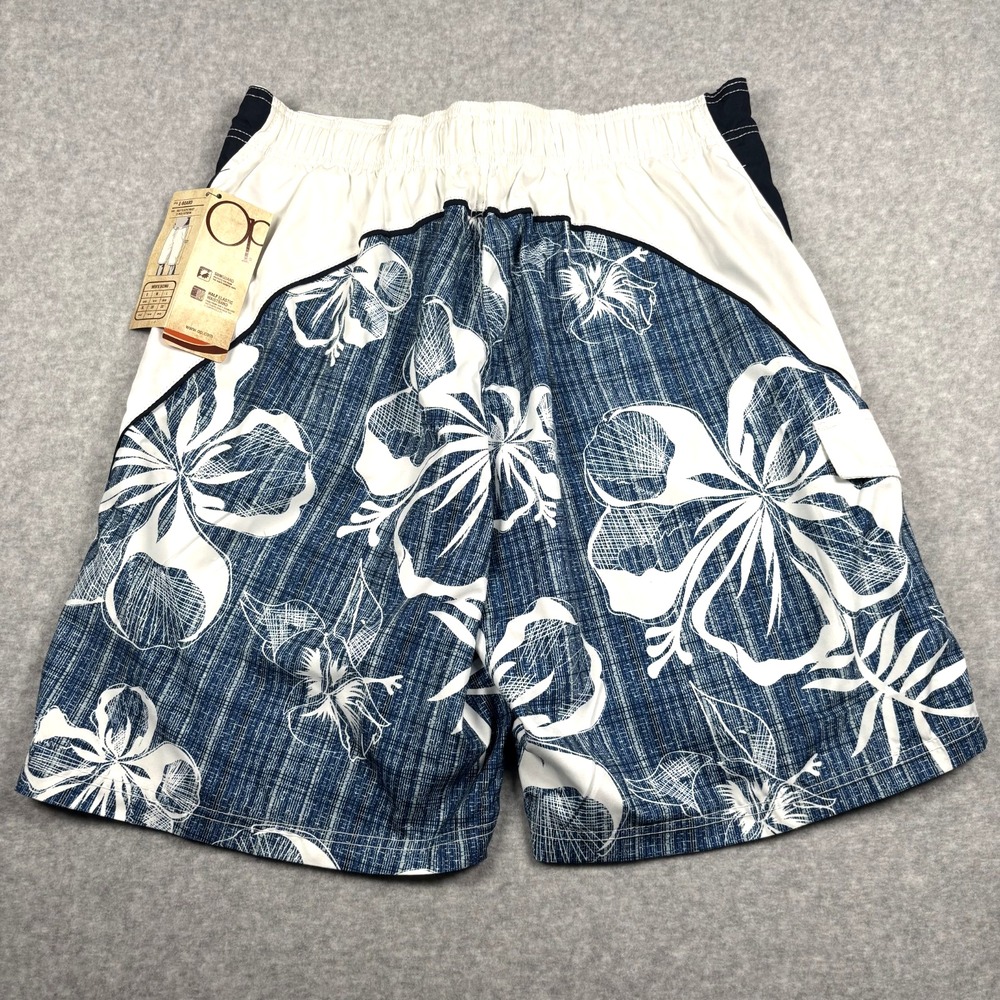 Y2K Ocean Pacific OP Men's L 36/38 Blue Swim Trunks Board Shorts Surfer-NEW - Picture 6 of 15